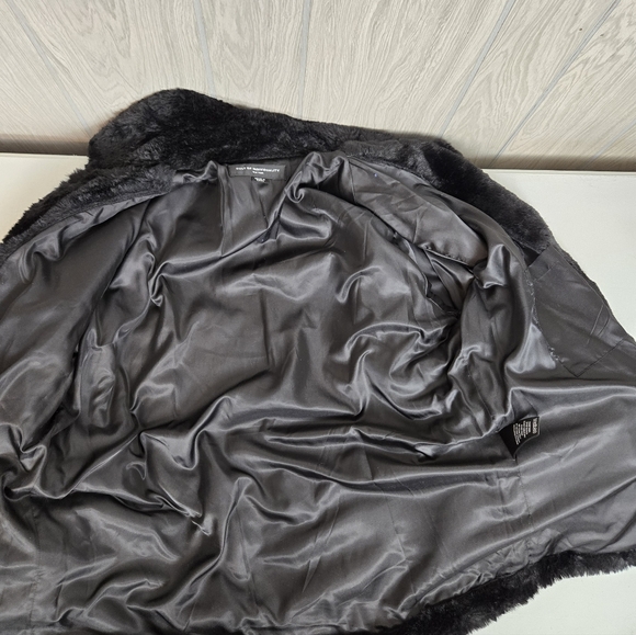 Black Faux Fur Jacket for Men - Picture 5 of 11